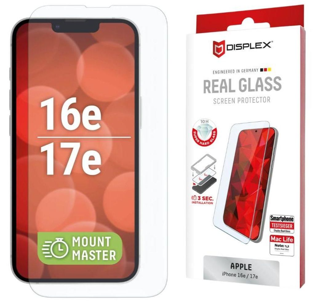 Displex Panzerglas (10H, 2D) für Apple iPhone Produktbild 
