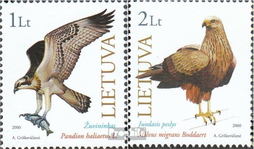 Briefmarken Litauen 2000 Mi 731-732 (kompl.Ausg.) postfrisch Tiere