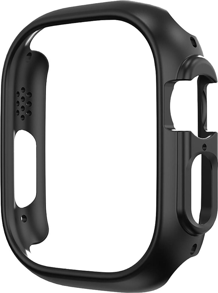 Cazy Hülle geeignet für Apple Watch Ultra - Harte Schale - Schwarz