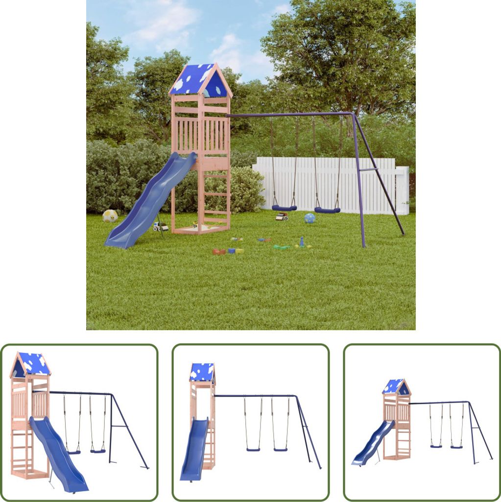 The Living Store Spielturm Massivholz Douglasie