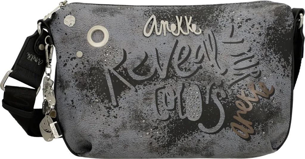 Anekke Core Crust Borsa a Tracolla Media Multicolor - Grigio Cadetto