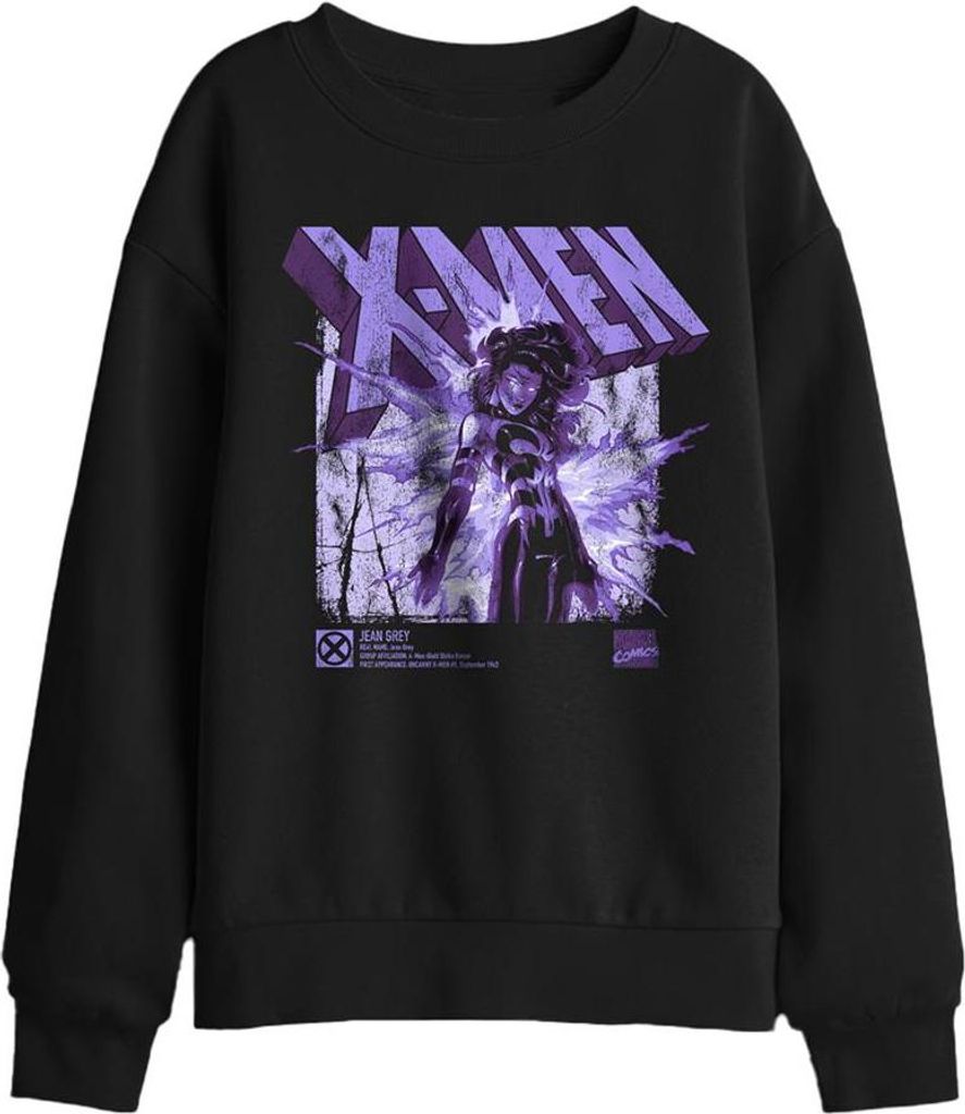 X-Men - "Info" Sweatshirt für Kinder TV29858 (128) (Schwarz)
