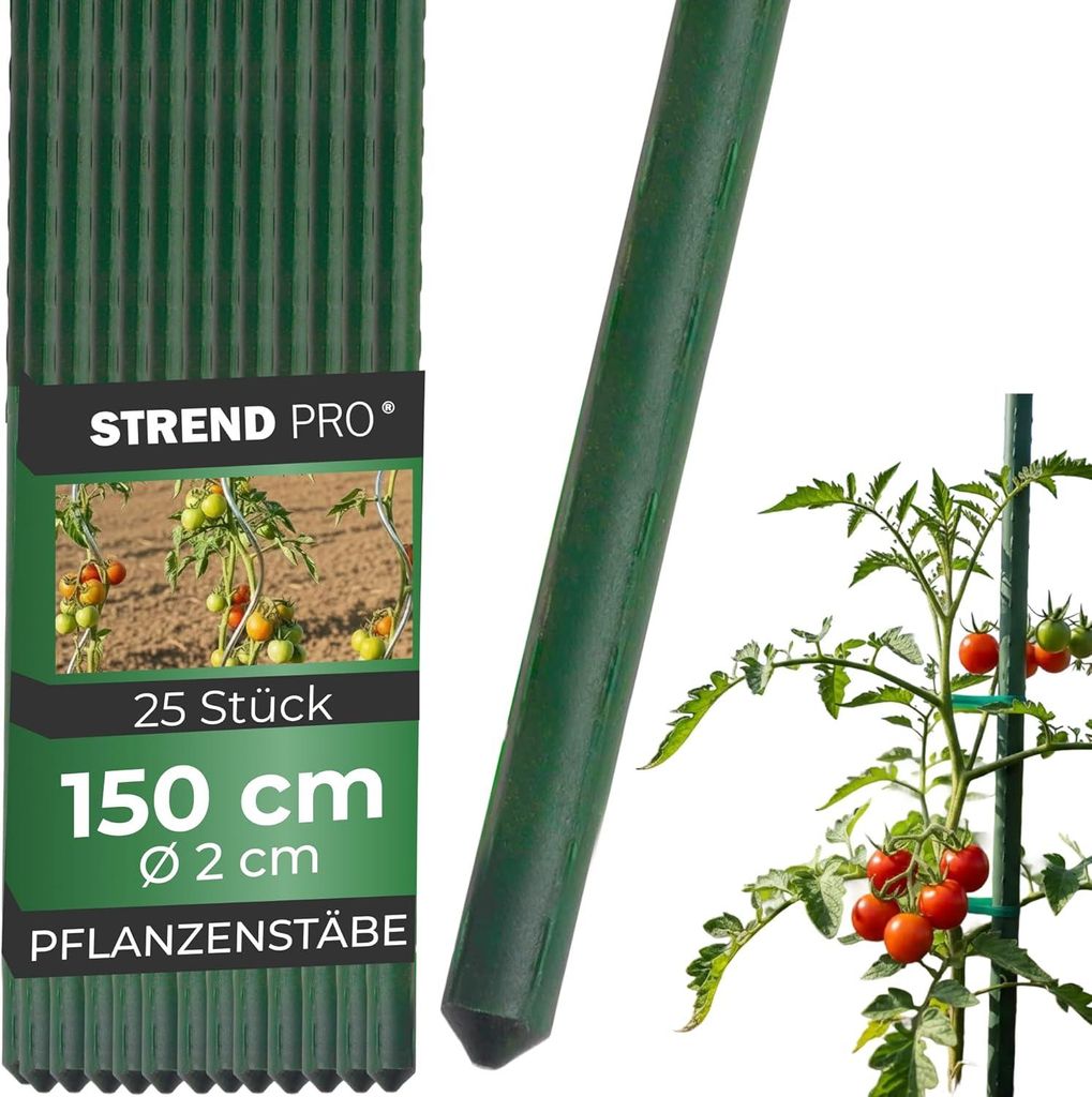Strend Pro Garden Tyczka ogrodowa SB 20/1500 mm zielona - Zdjęcie produktu 