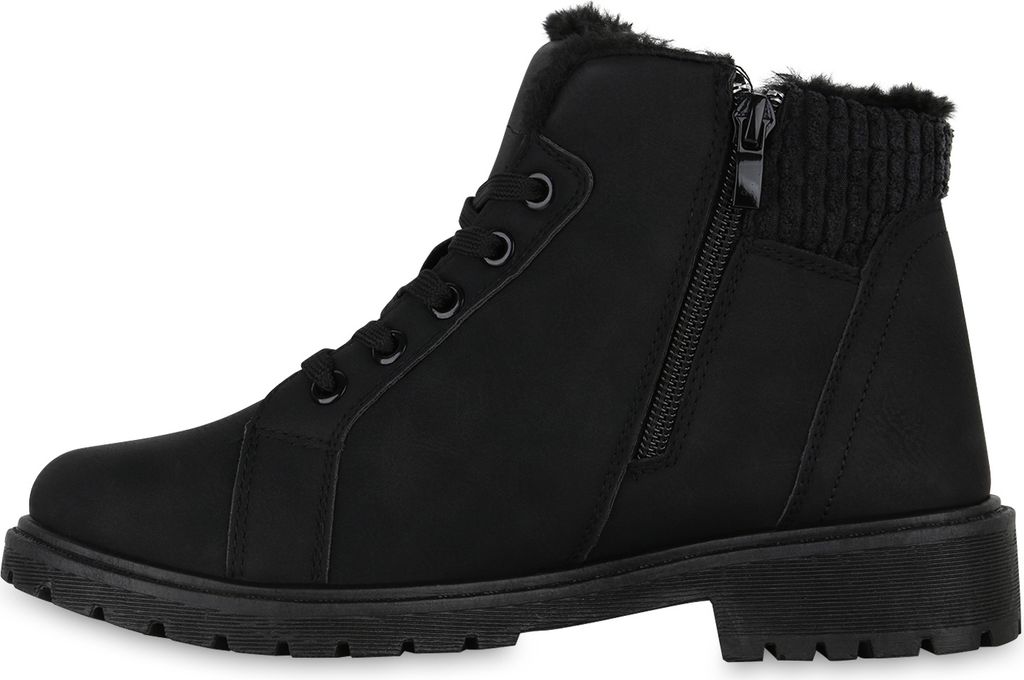 VAN HILL Damen Warm Gefüttert Worker Boots Stiefelette Produktbild 2