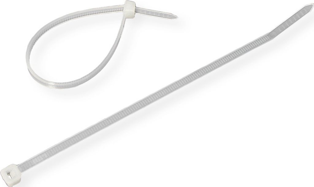 VALUE Kabelbinder, 15cm, 3,7mm, abgewinkelt, 100 Stk.
