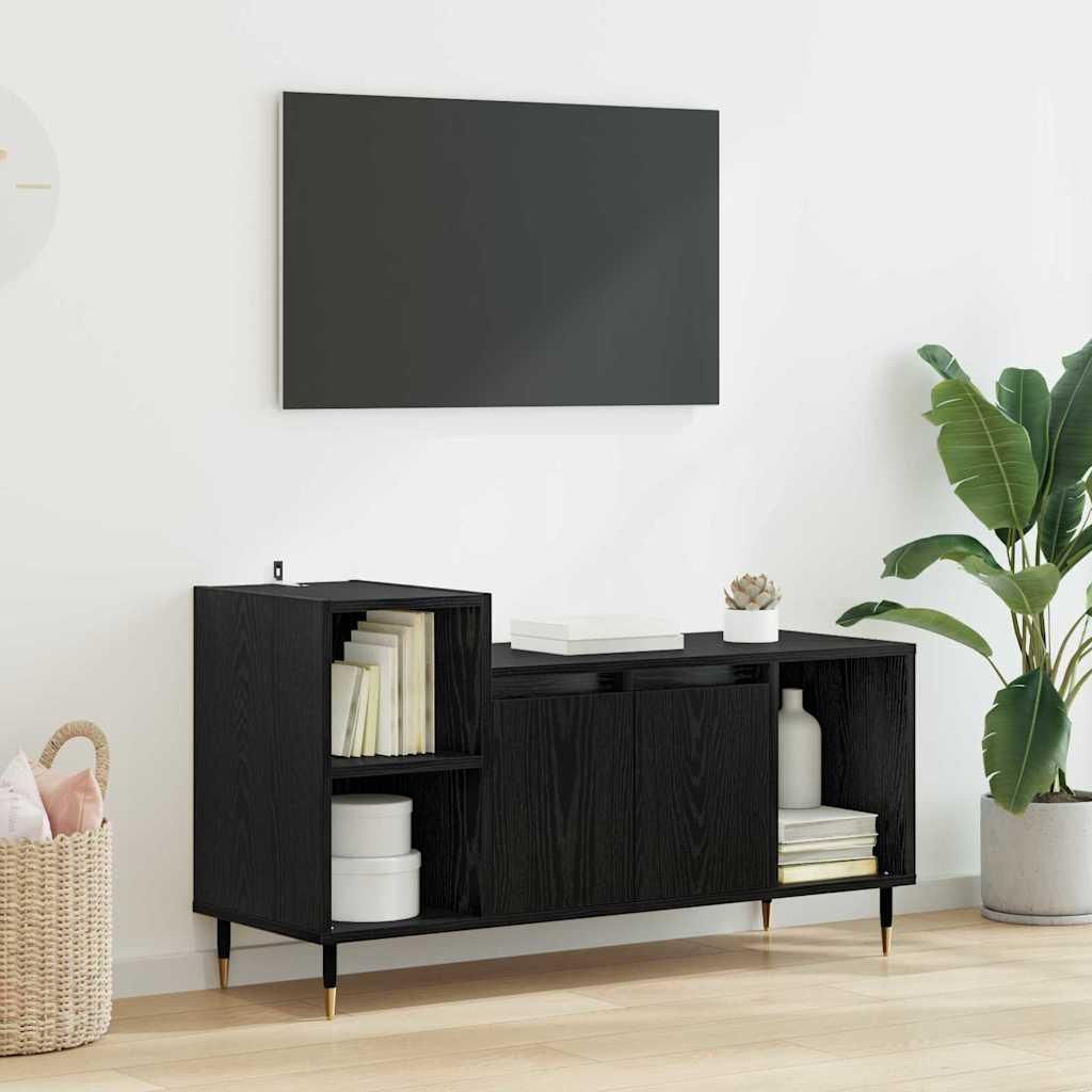 Maison Exclusive - TV-Schränk Schwarz Eichen-Optik 100 x 35 x 55 cm Holzwerkstoff