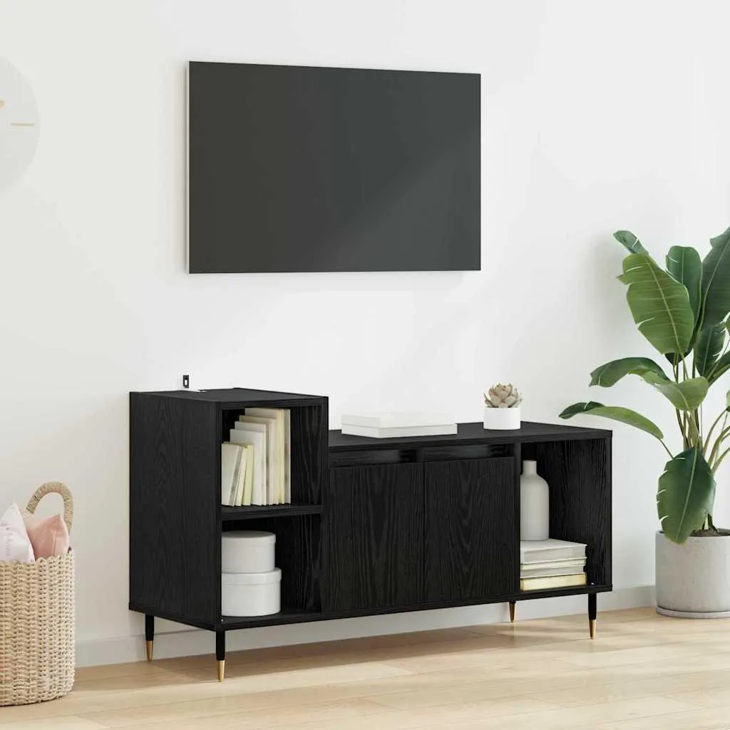 Restyling Living con Mobile TV Maison Exclusive Rovere Nero 100cm