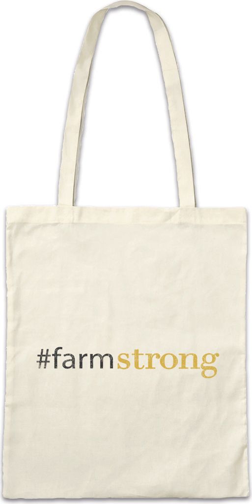 Urban Backwoods #farmstrong, Stofftasche, Farbe: Beige