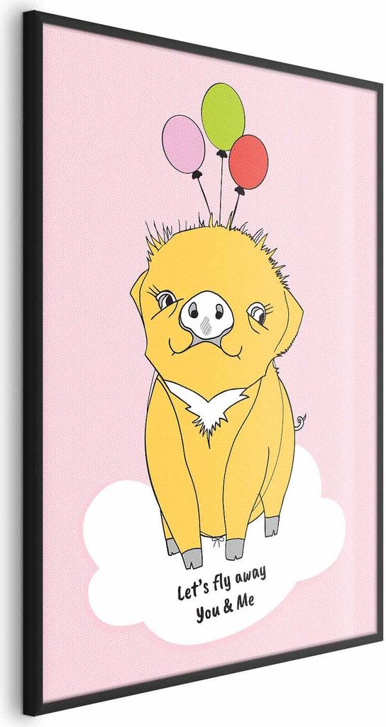 Posterpapier Poster - Sky Pig 29.7x42 cm Für Kinder e-A-0112-ao-a