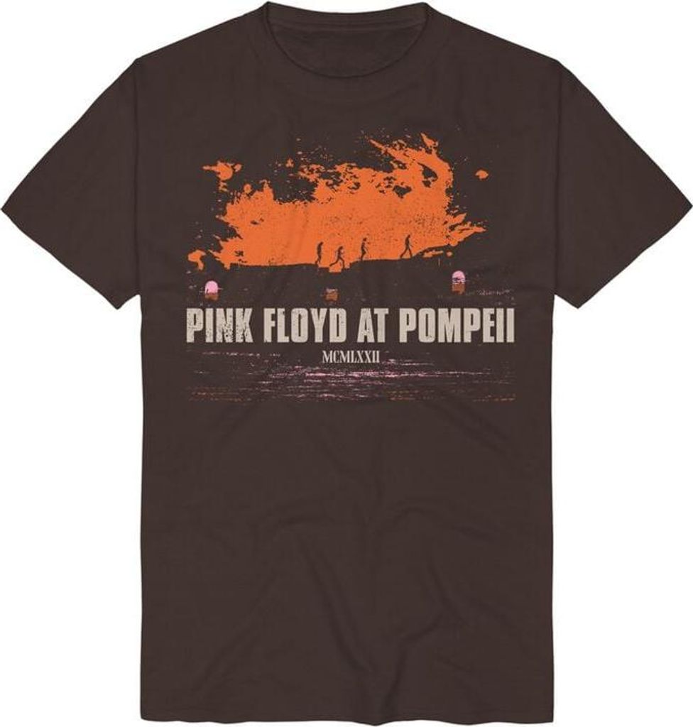 Pink Floyd T-Shirt Herren Pompeii Album Cover Widescreen braun 3XL