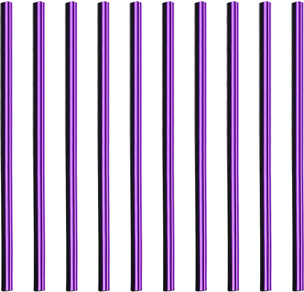 10Stk.Chrom Auto Klimaanlage Auslass Lüftungsgitter Zierleiste Lila