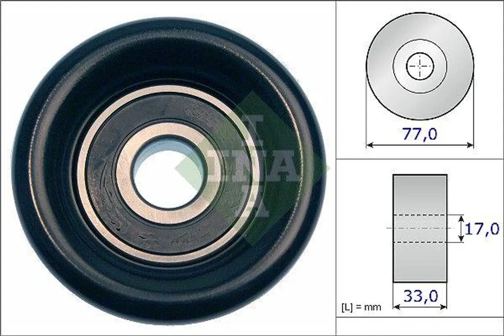 Rouleau de renvoi INA 532056810 haute résistance pour Kia Sorento 2.5