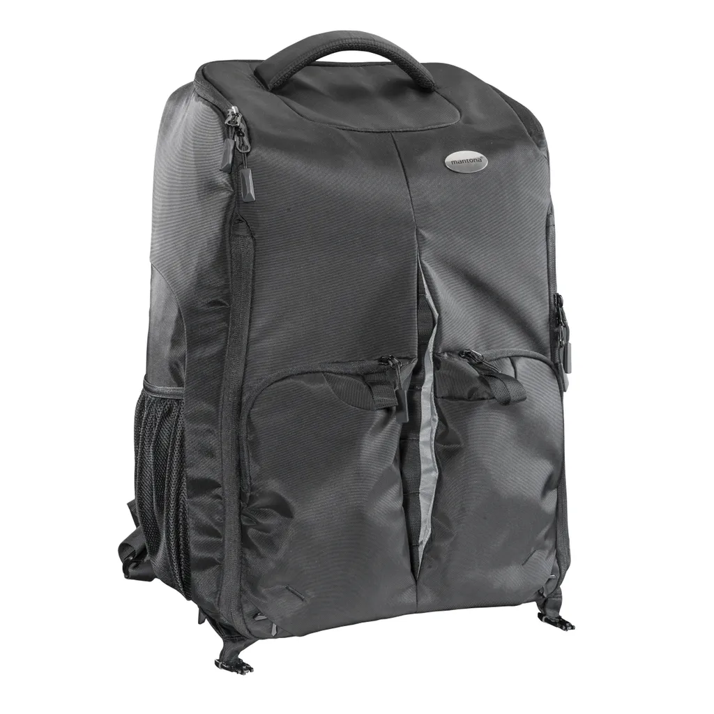 Zaino universale per drone e fotocamera Mantona, zaino per drone per attrezzatura fotografica, zaino fotografico per drone volante, multicottero, fotocamera di sistema, borsa di stoccaggio con spazio interno variabile