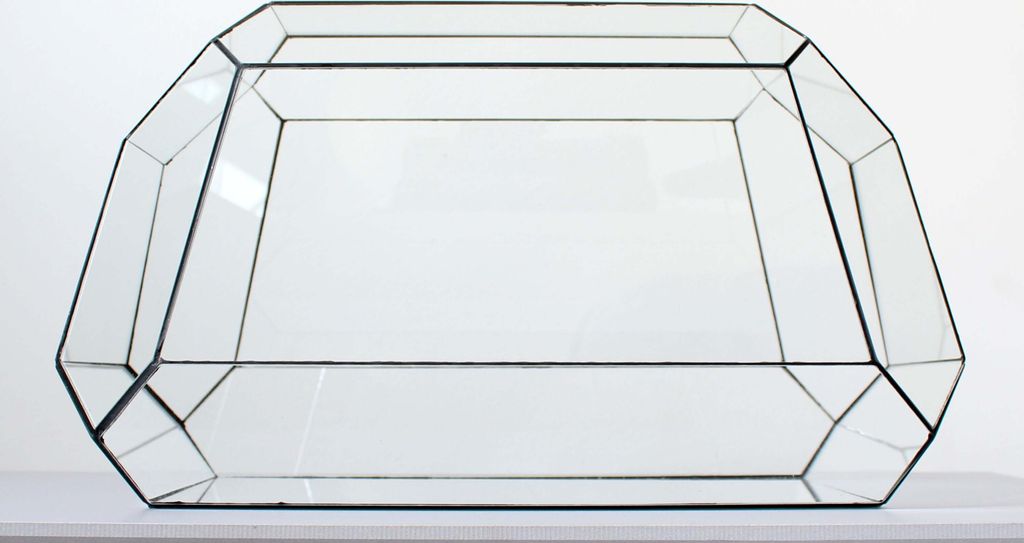 Geometrisches Terrarium - Nexus - Vivarium - ↑ 41,5 x 21 x 23,5 cm (LxBxH) - Glas
