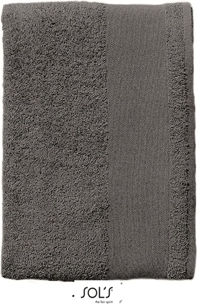 SOLs 89001 | Bath Towel Island - Badetuch | 70 x 140 cm - Farbe: Dark Grey (Solid) - Größe: 70 x 140 cm