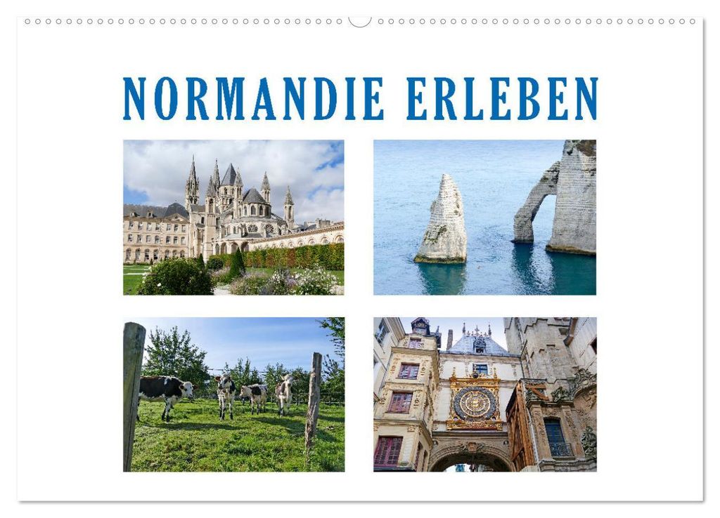 Normandie erleben (Wandkalender 2027 DIN A2 quer), CALVENDO Monatskalender