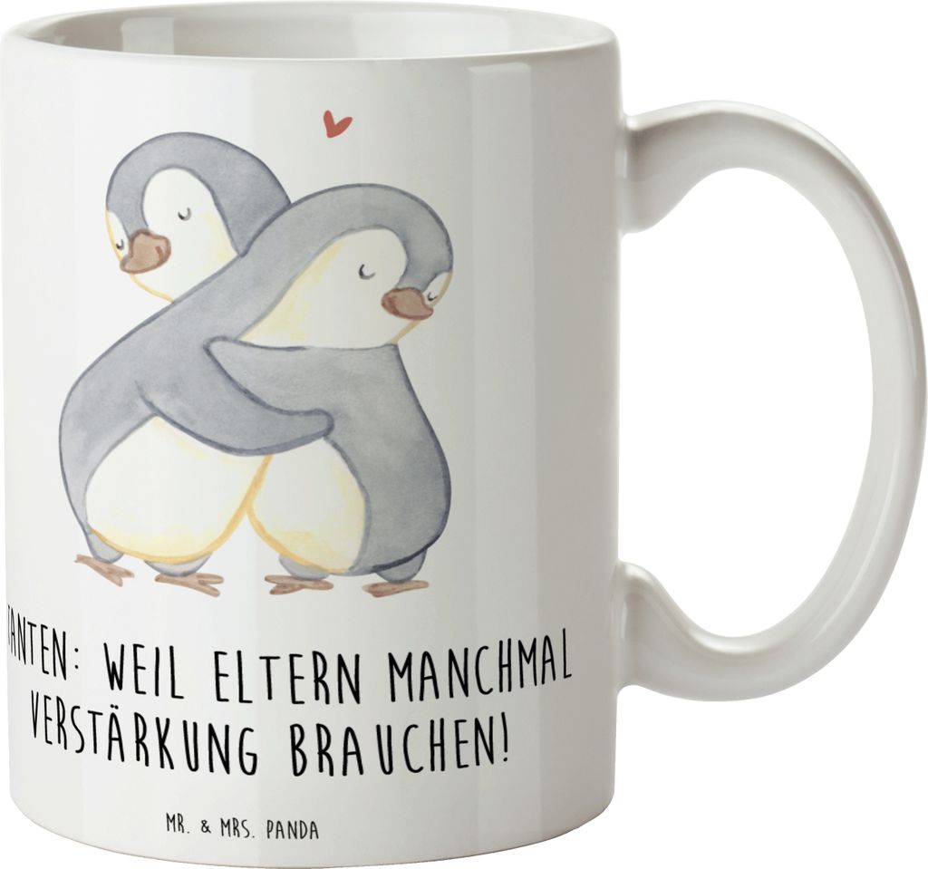Mr. & Mrs. Panda Teebecher Liebe Tanten - Weiß - Geschenk, Neffe, Kaffeetasse, Weihnachten, Becher, Kaffeebecher, Geschenktasse, Tasse, Dankeschö...
