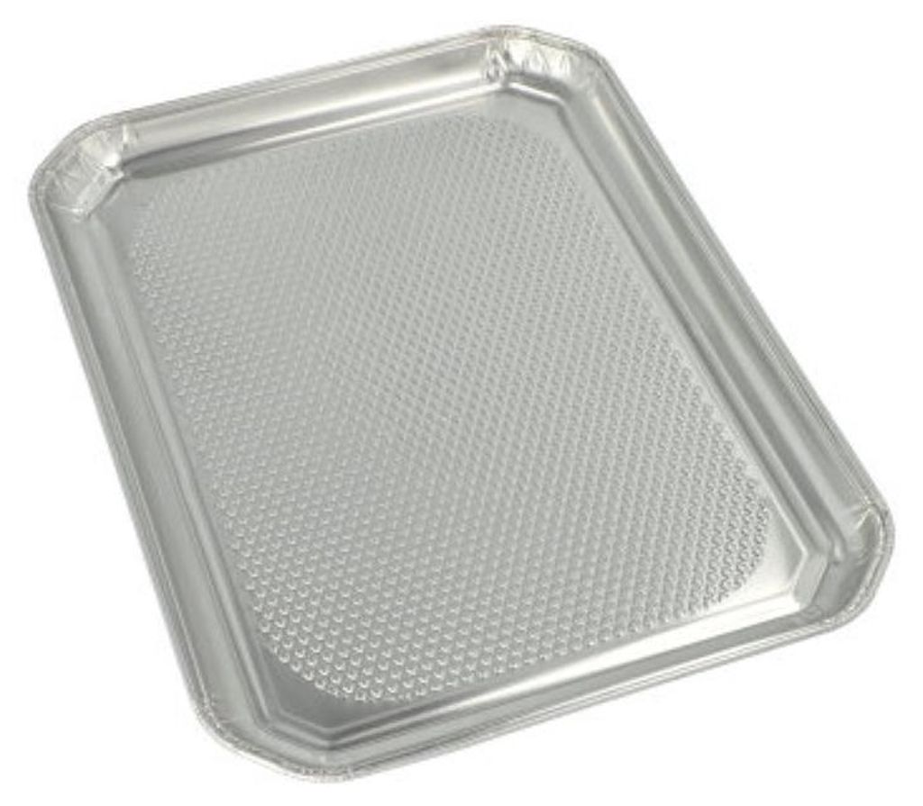 3 Alu Servierplatten eckig 35cm x 26cm Produktbild 