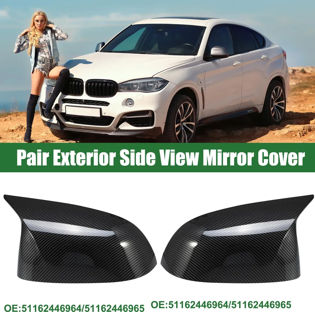 Coque de Rétroviseur Noir Brillant pour BMW X3 G01 X4 G02 - Paire Gauche Droite