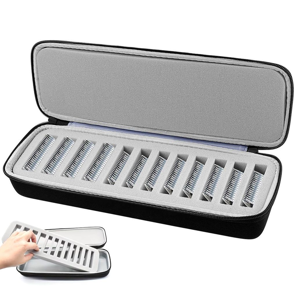 EVA Haarschneider Aufbewahrungstasche,Profi Etui für abnehmbare Klingen,mit Schaumfächern für Klingen, Zubehör & Kabel, ideal für Reisen & Zuh...
