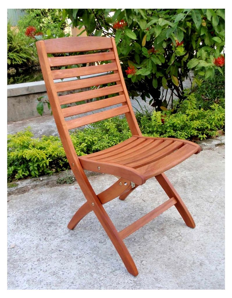 Klappstuhl Capo 2er Set, hochwertiges Eukalyptus Holz, klappbar