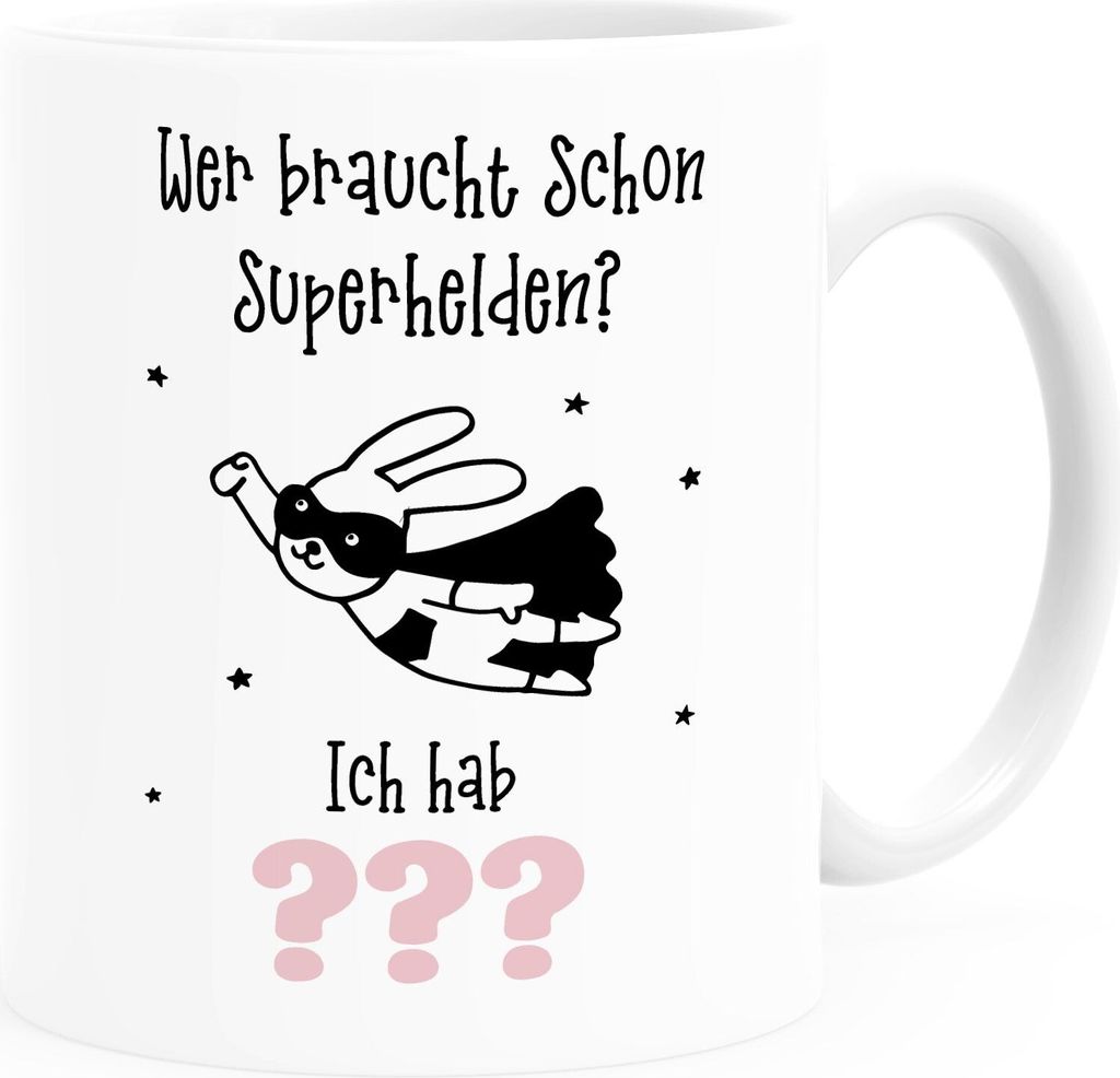 Tasse Wer braucht schon Superhelden ich hab Mama Papa Opa Oma Tasse personalisierbar Wunschname Wunschtext personalisierte Geschenke SpecialMe ??...
