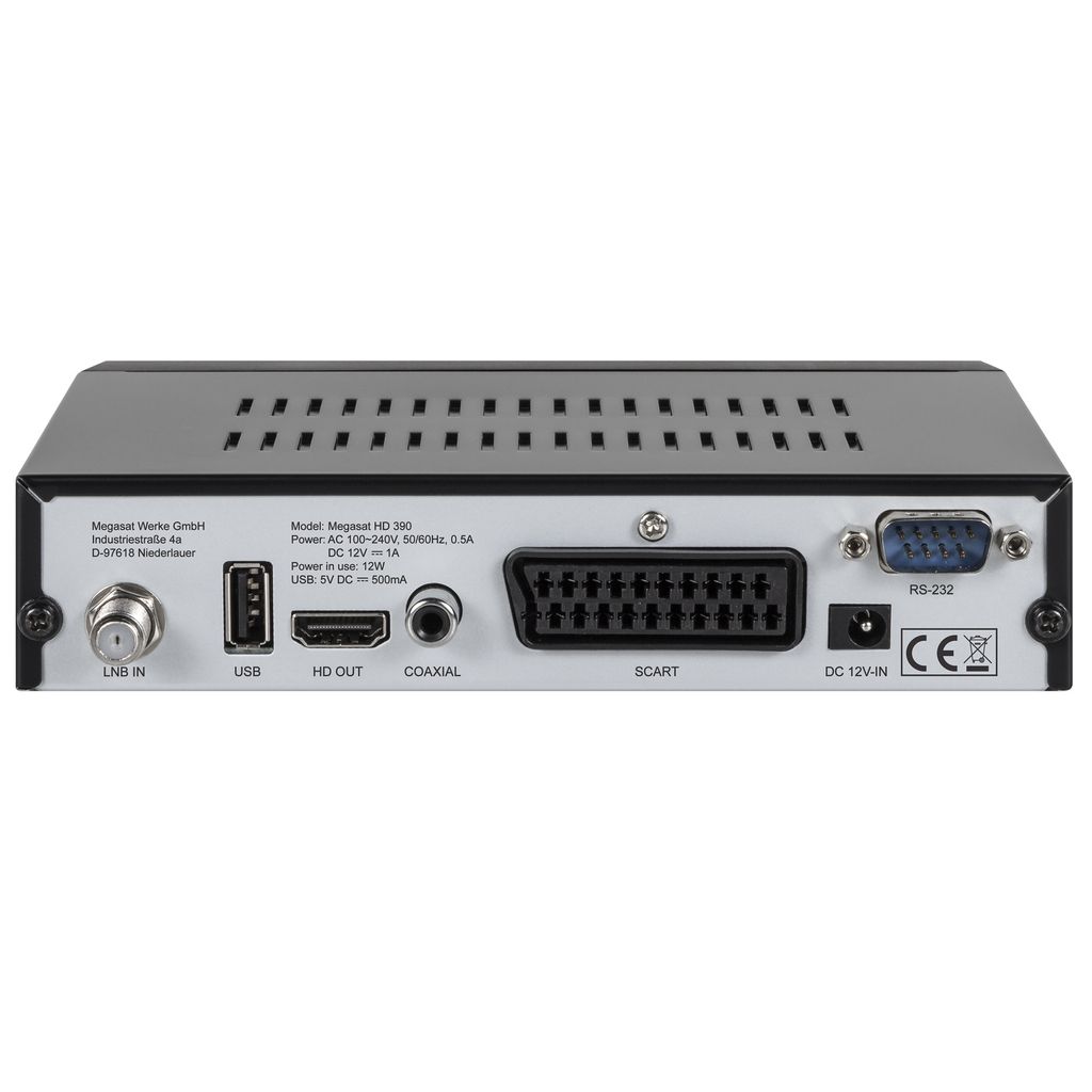 HD SAT Megasat HD 390 Digital mit USB HDMI SCART Full HD TV Produktbild 3