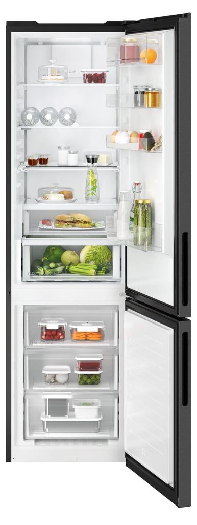 AEG 7000 GreenZone / Freistehende Kühl-Gefrierkombination / 2020 mm / 362 L / NoFrost ORC7P361CL dunkles Edelstahl