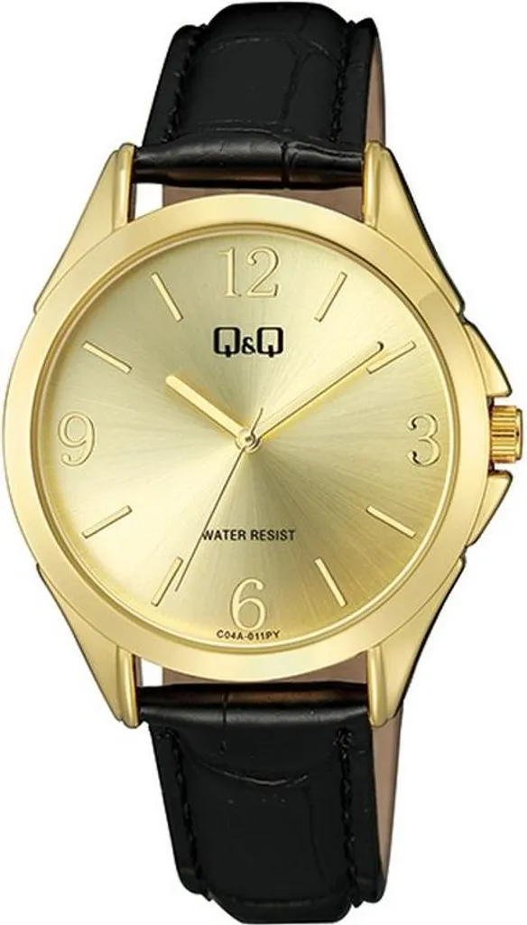 Montre Q&Q C04A-011PY en Acier Inoxydable - Mouvement Quartz Précis