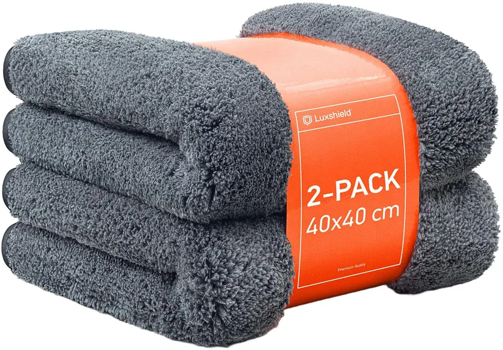 Chiffon microfibre Luxshield 40x40 cm gris pour un nettoyage de précision