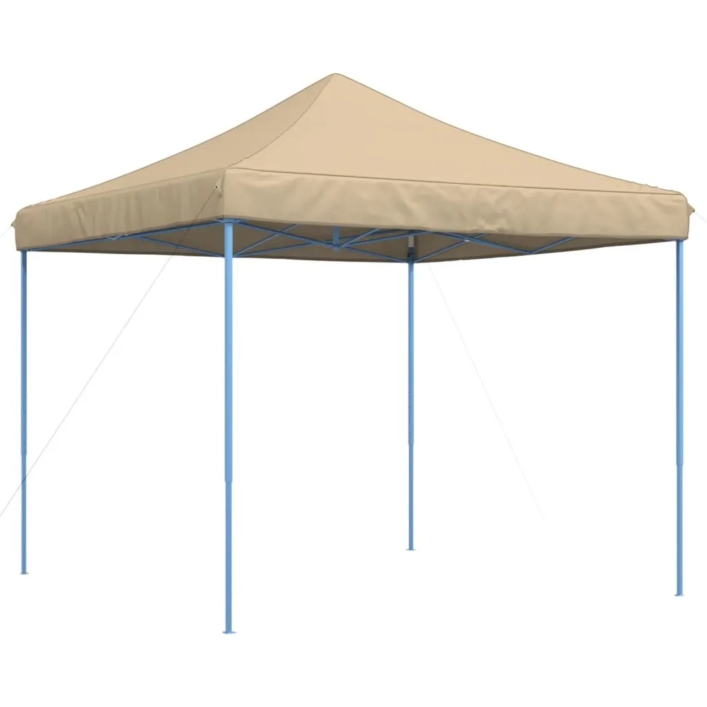 Gazebo Beige Moderno Pop-Up 3x3m | Arredo Giardino e Feste Elegante