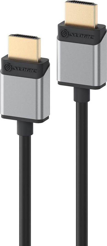 Alogic HDMI Kabel Super Slim 8K 60Hz M/M 1m grau