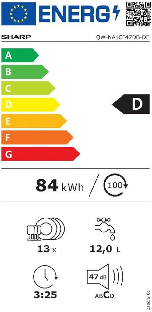 Sharp QW-NA1CF47DB-DE Geschirrspüler Produktbild 7