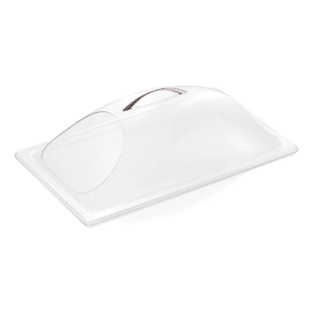 Couvercle GN 1/1 Anti-Contamination avec Découpe pour Louche de Service