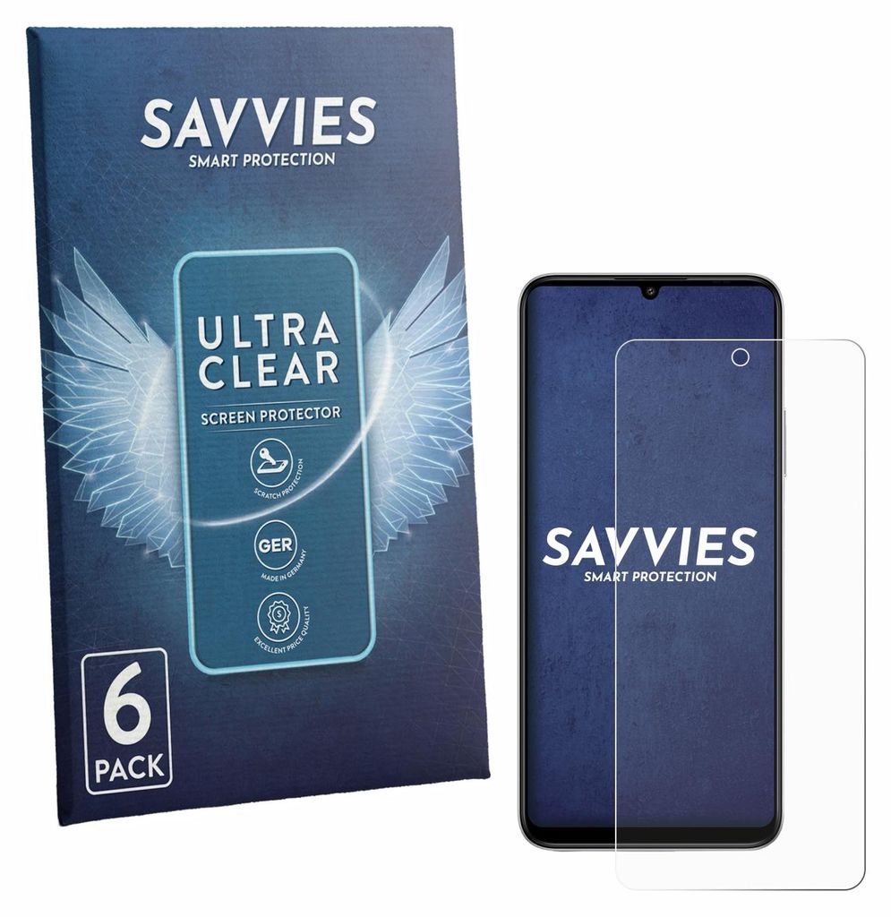 6x Für General Mobile GM 26 Pro 5G Schutzfolie Savvies Displayschutz Display Schutz Folie Klar Transparent