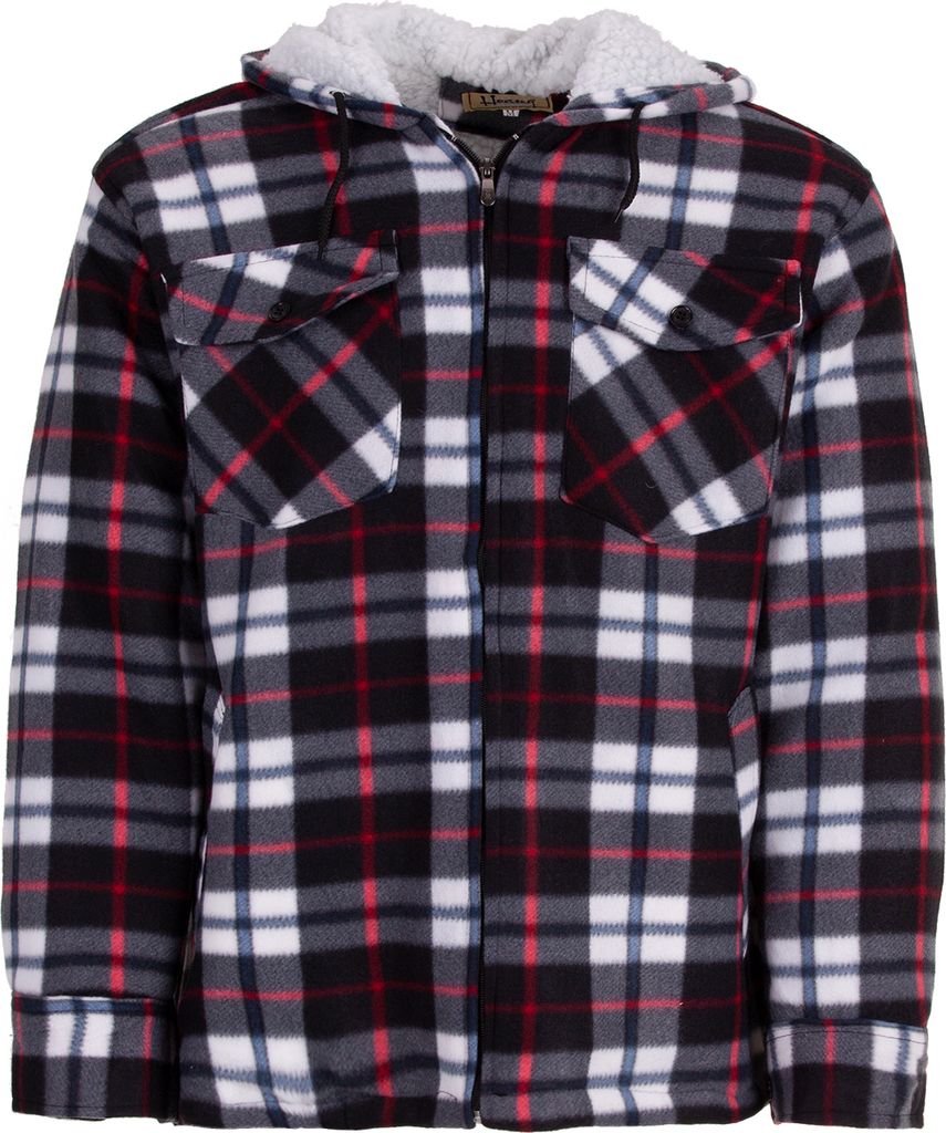 Thermojacke Hoodie Holzfällerjacke , Farbe:grau, Größe:XXL Produktbild 