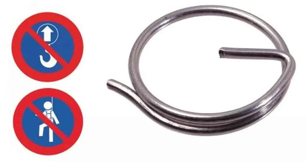 100 Anneaux Brisés 2 x 25 mm en Inox A4 D-Work pour Accastillage