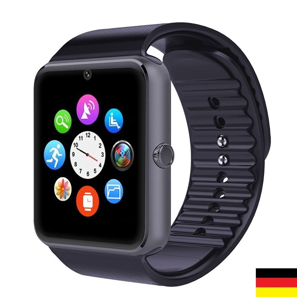 Smartwatch Bluetooth Armband Uhr Kamera SIM Handy X6 für iOS iPhone Android 