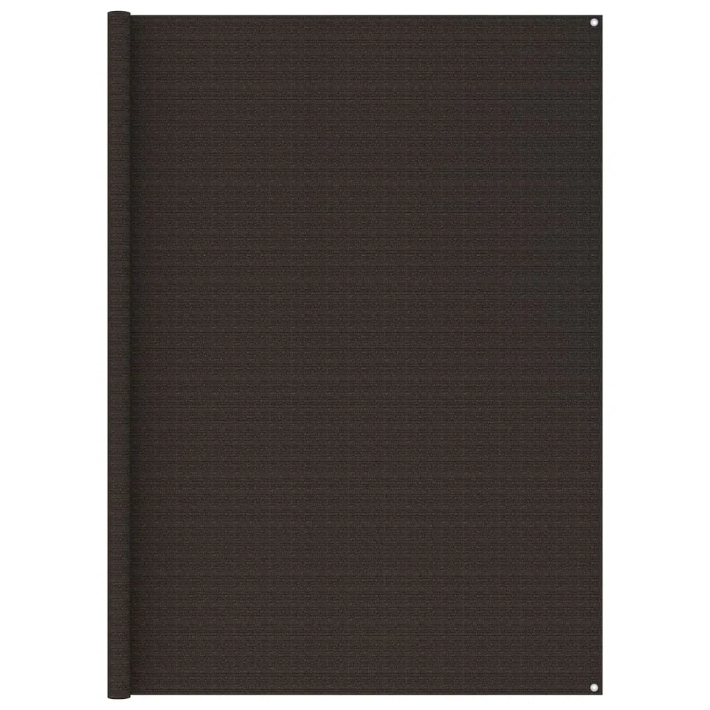 Tapis de sol de tente 400x800 cm imperméable et respirant marron