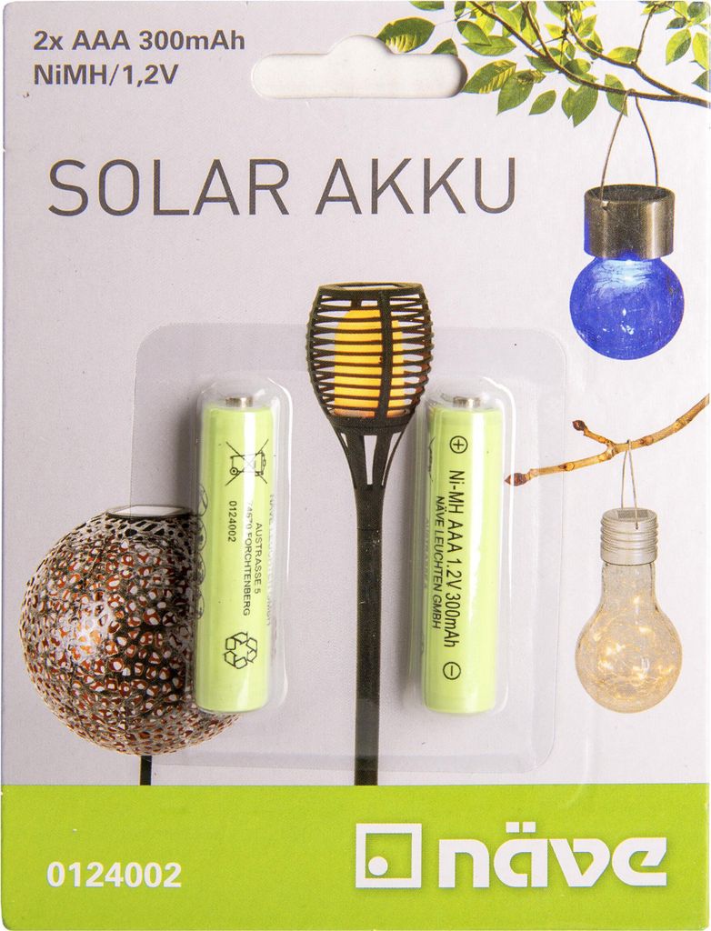 Näve Leuchten Zubehör Akku's mit Zubehör AKKU 2 Akkus AAA Produktbild 