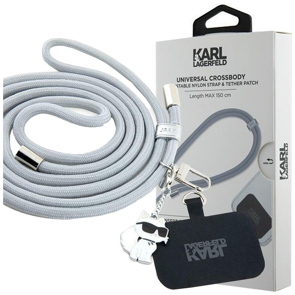 Karl Lagerfeld KLUCNMSCKIG Universal CBDY Cord pasek grau Produktbild 