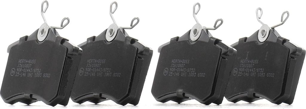 HERTH+BUSS JAKOPARTS Bremsbeläge Satz Hinten Bremsklötze für VW Golf IV Schrägheck (1J1) J3610807