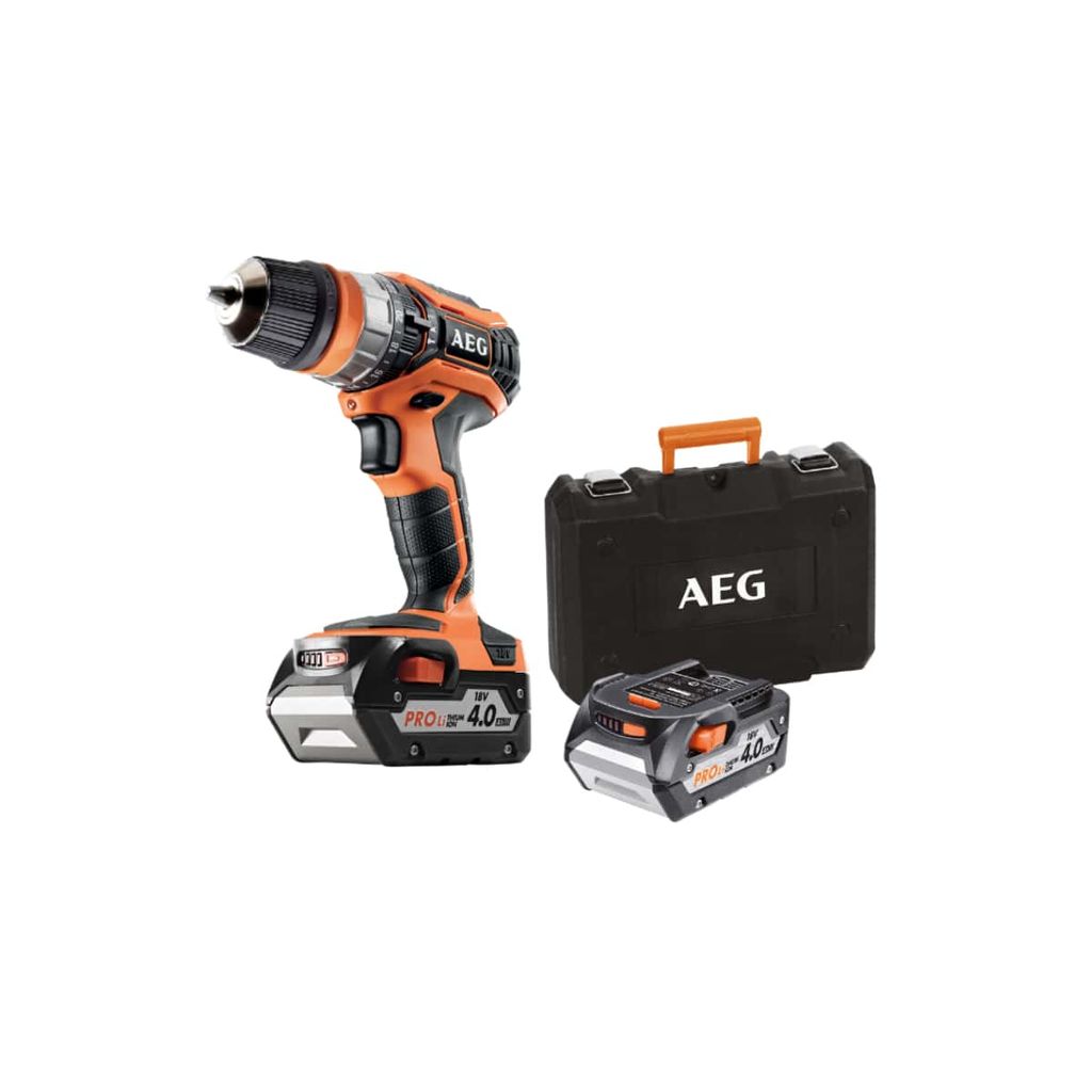 AEG 18V Bohrhammer - 2 Akkus 4,0 Ah - 1 Ladegerät BSB18C2X-402C