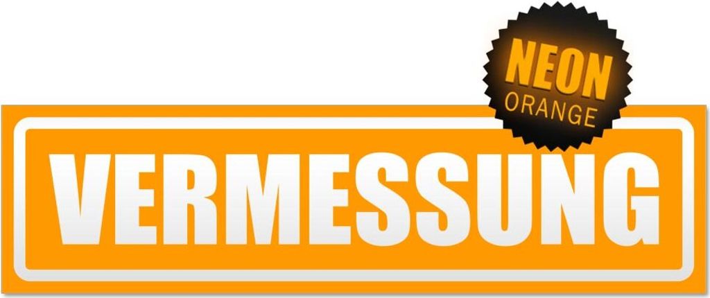 Vermessung invertiert Magnetschild Schild magnetisch