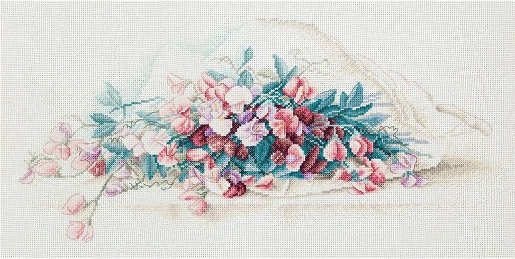 Panna Kreuzstichset "Süße Erbse" 47x24cm, Zählmuster