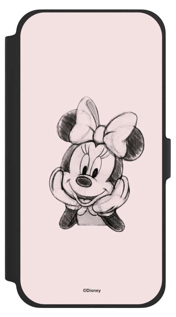 NIVOCASE Klapphülle für Apple iPhone 13 Pro Max Handyhülle aus Kunst Leder NIVOflip schwarz Disney Minnie Mouse Offizielles Lizenzprodukt
