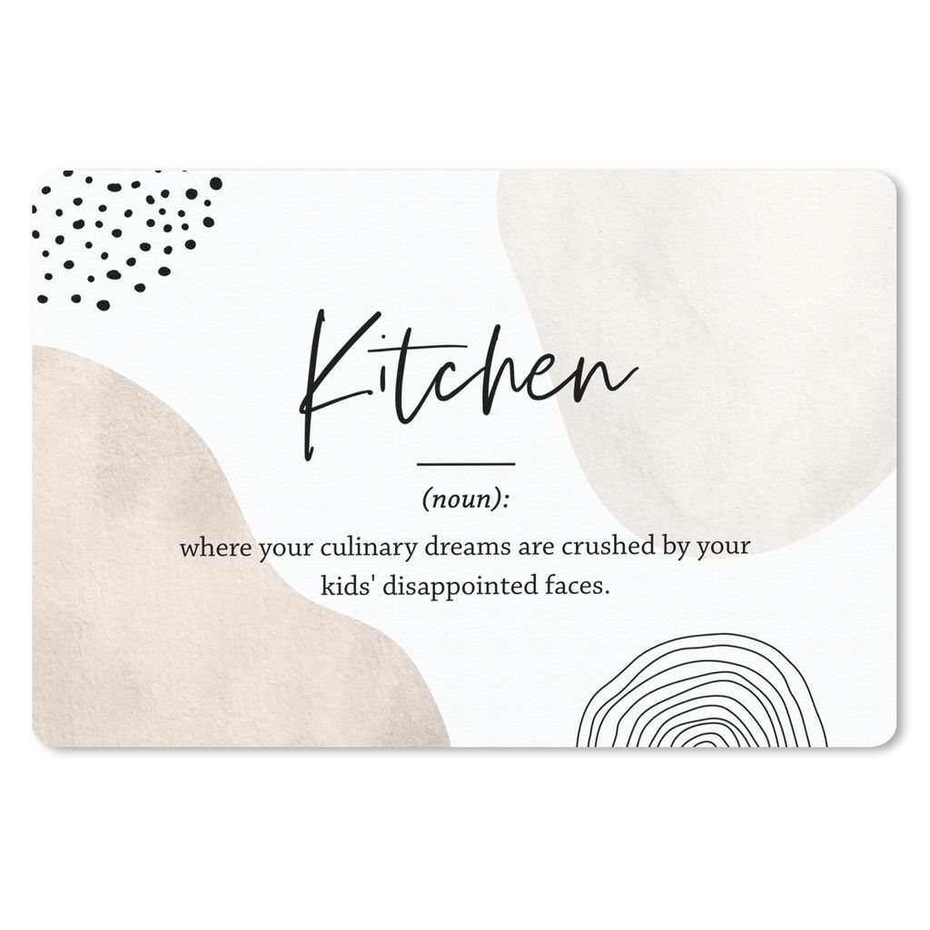 MuchoWow Mauspad Mousepad Sprichwörter - Definition Küche - Zitate - Küche - Wörterbuch 27x18 cm - Mousepads - Maus Mat - Pad - Mausunterlage...