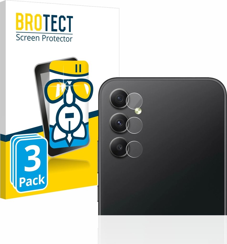 3x BROTECT Schutzglas für Samsung Galaxy A34 5G (NUR Kameraschutz) Schutzfolie Panzer Folie Glas Display Schutz klar