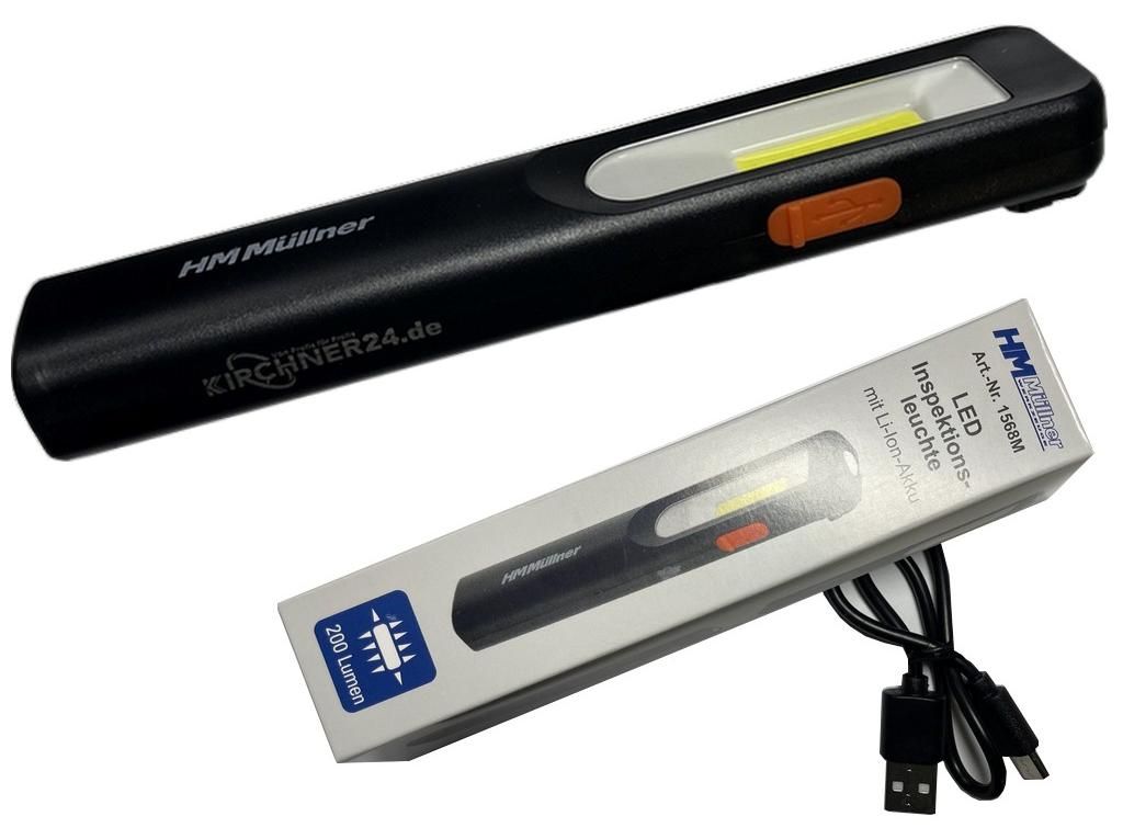 Müllner Inspektionslampe LED mit Akku mit Kirchner Logo Produktbild 