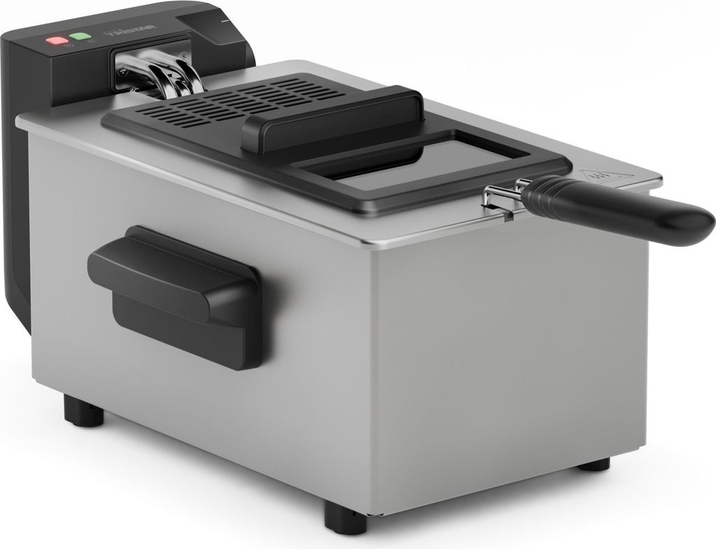 Tristar Fritteuse | FR-9338 | Leistung 2000 W | Fassungsvermögen 3 L | Edelstahl/Schwarz